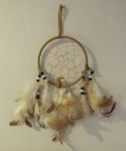 Dreamcatcher Feathered St. Joseph&#39;s Indian School, Lakota (Sioux) 5in D, 8in L - £7.01 GBP