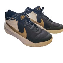 Nike Youth Size 4.5y Team Hustle D 10 Black/Gold Basketball Shoes CW6735... - $20.00