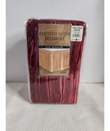 Linens N Things Pleated Satin 15” drop Bedskirt Bed Skirt King Sz NEW Po... - €21,27 EUR