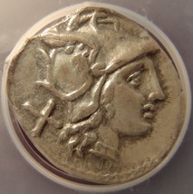 169-158 BC Roman Republic Silver Denarius ICG EF40! - $299.99