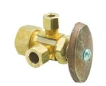 BrassCraft Dual Outlet Stop Multi-Turn Valve 1/2&quot; x 3/8&quot; x 1/4&quot; CR1900RX R1 - £12.09 GBP