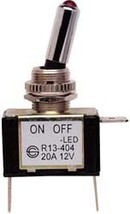 Buss Toggle Switch On-Off Red LED 20A 12V Heavy Duty BP/STT - £7.82 GBP