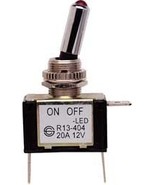Buss Toggle Switch On-Off Red LED 20A 12V Heavy Duty BP/STT - £7.82 GBP