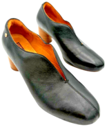 pikolinos women&#39;s black calfskin slip-on pump loafers EU36 US 5.5-6 - $30.39