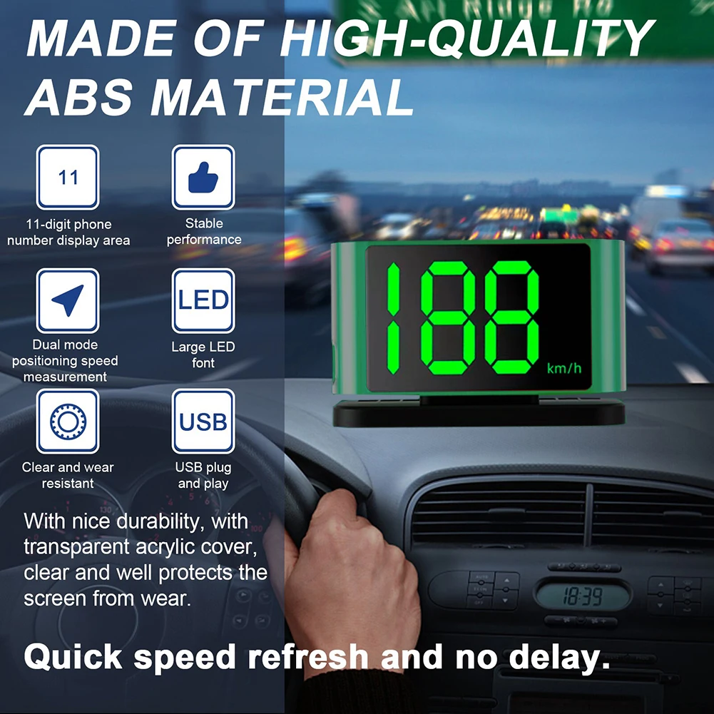 Car Digital GPS Speedo High Definition Electronic Head Up Display Plug and Play - £17.90 GBP+