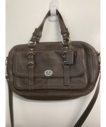 Coach Chelsea Large Chocolate Turn Lock Convertible 14017 Brown Leather ... - $217.52 CAD