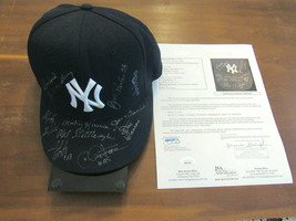 Torre Stottlemyre Larsen Boyer Yankees Signed 15X Auto New Era 5950 Cap Hat Jsa - £309.76 GBP