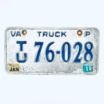 2018 United States Virginia Permenant Truck License Plate TU 76-028 - £13.18 GBP