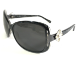St. Moritz Sunglasses 4130-001 Black Oversized Frames Large Crystals Bla... - $55.97