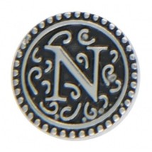 Jewel La La Letter N Snap On Charm #ER33805 - £4.76 GBP