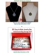 Tutorial Necklace Jewelry display bust 2 in 1 and Ring Storage Box, PDF ... - $6.85 CAD+