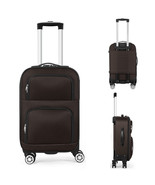 20 Inch Carry On Softside Luggage With 4 Spinner Wheels, Lightweight Sui... - £55.93 GBP