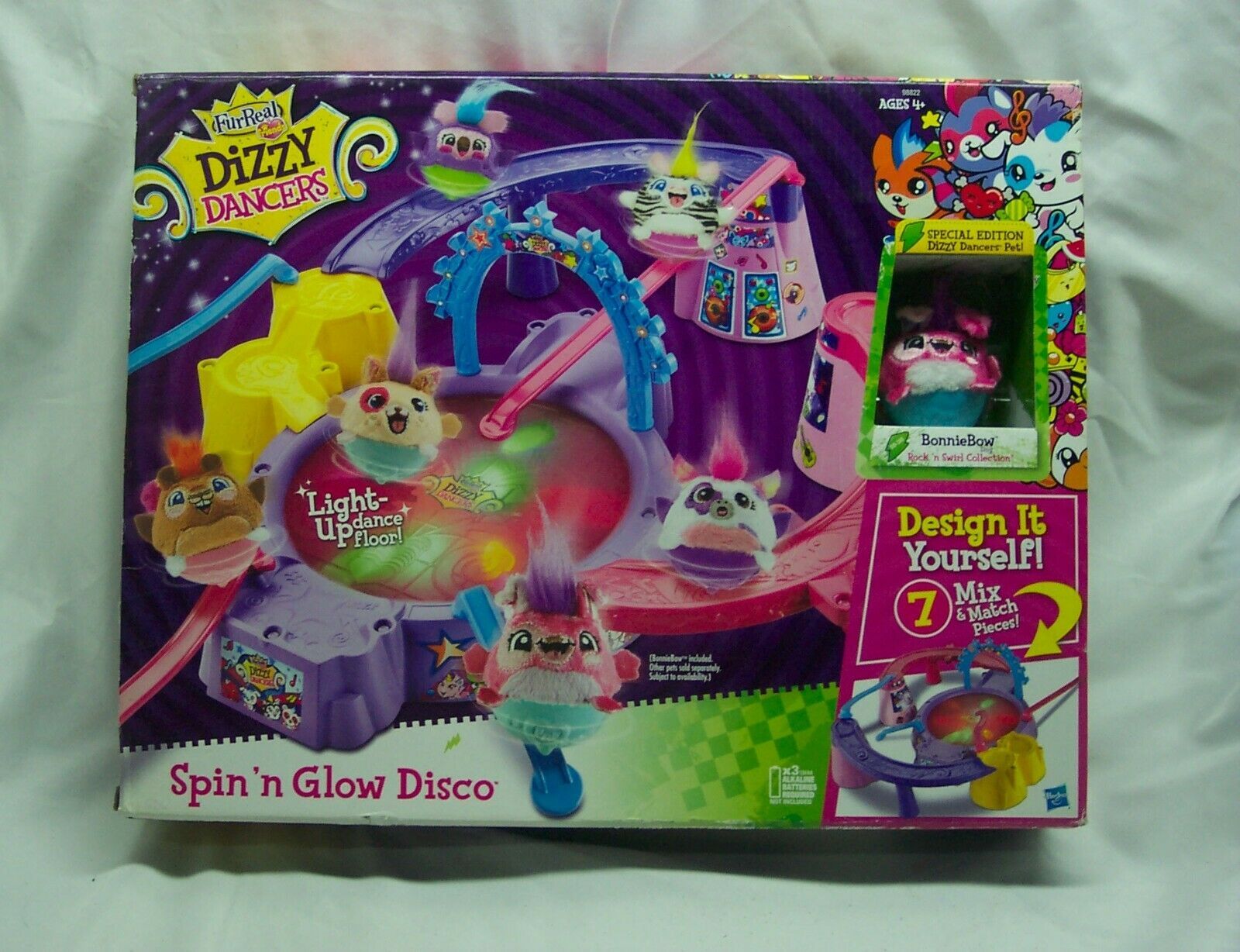 Fur Real Friends DIZZY DANCERS Spin 'N Glow Disco TOY SET NEW Hasbro 2011 - $39.60