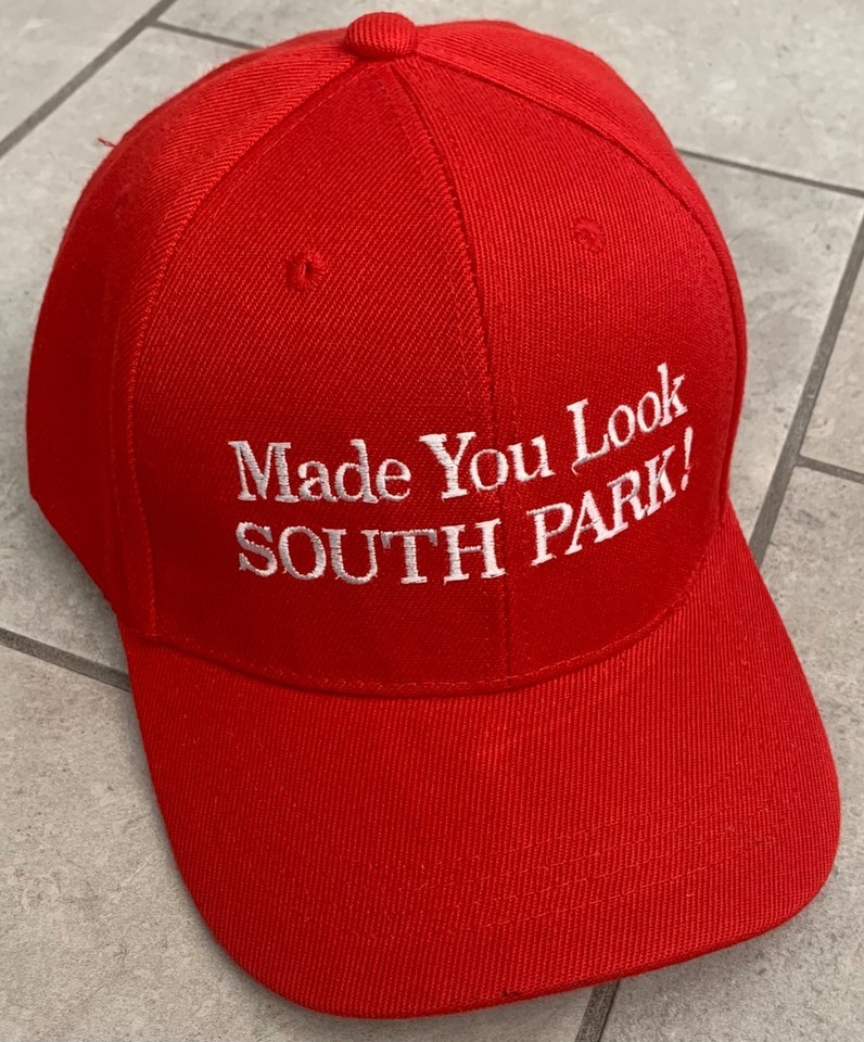 South Park Hat Political Parody Red Cap ANTI MAGA 2025 USA Anti Trump Item image 2