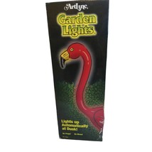 Artline Garden Lights Flamingo Indoor Outdoor Lights At Dusk Vintage New - $29.69