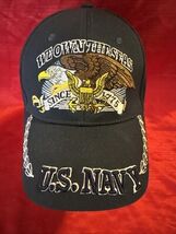 U.S. Navy We Own The Seas Since 1775 Cap Hat Adjustable Eagle Crest Preo... - $10.00