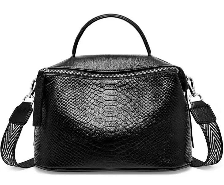 New Women Genuine Leather Shoulder Bag Fashion Messenger Bag Female Totes Crossb - £62.91 GBP