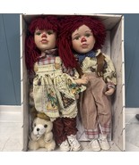 Vtg Duck House Heirloom Dolls Raggedy Daniel Rag Daisy Collectible 16”Do... - $54.14 CAD