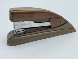 Vintage Swingline 77 S Stapler 6” Desk Top Office 2 Tone Brown - £13.37 GBP