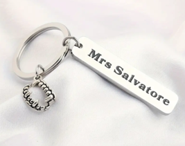 Vampire Diaries MRS SALVATORE keychain ♡ STEFAN DAMON ELENA KATHERINE Ba... - $8.00