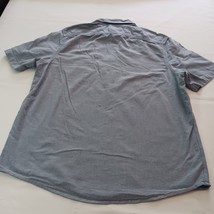 George Button-Down Collar Men's Blue Cotton Shirt Short Sleeve Size L (42-44) image 2