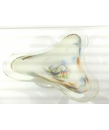 Large Vintage Hand Blown Multi Color Art Glass Bowl Centerpiece - 10 1/2... - $37.99