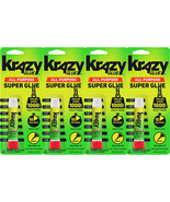 Pack of (4) New Instant Krazy Glue All Purpose Tube 0.07-Ounce - £12.70 GBP