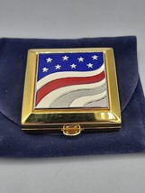 Estee Lauder AMERICA THE BEAUTIFUL Flag Powder Compact Lucidity  Translu... - $24.24