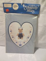 Heart Shaped Cross Stitch Mat With Pattern~Mat=9&quot;x 12&quot; Opening=7&quot;x 5 ~Millie&#39;s - £7.81 GBP