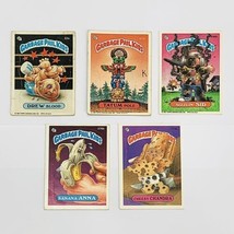 Vintage 1986-87 Garbage Pal Kids Lot Of 5 Sticker Cards Drew Blood Sid Tatum - £6.05 GBP