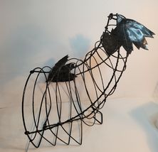 Cornucopia With Leaves Ornamental Made of Wire 13" Tall image 4