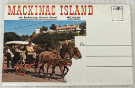 Mackinac Island Michigan 12 Postcards Souvenir Folder - £7.87 GBP