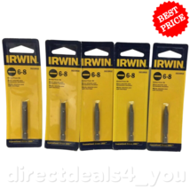 Irwin 3521091C  6-8 Slotted Power Bit Pack of 5 - £15.86 GBP