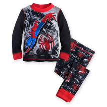 NWT Disney Store Spider Man Spiderman Pajama Set Sz 3T - £23.69 GBP