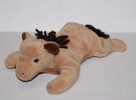 Ty Beanie Babies Derby Horse 8&quot; Brown Plush No Spot PVC 1995 3rd Gen Tush - $13.75