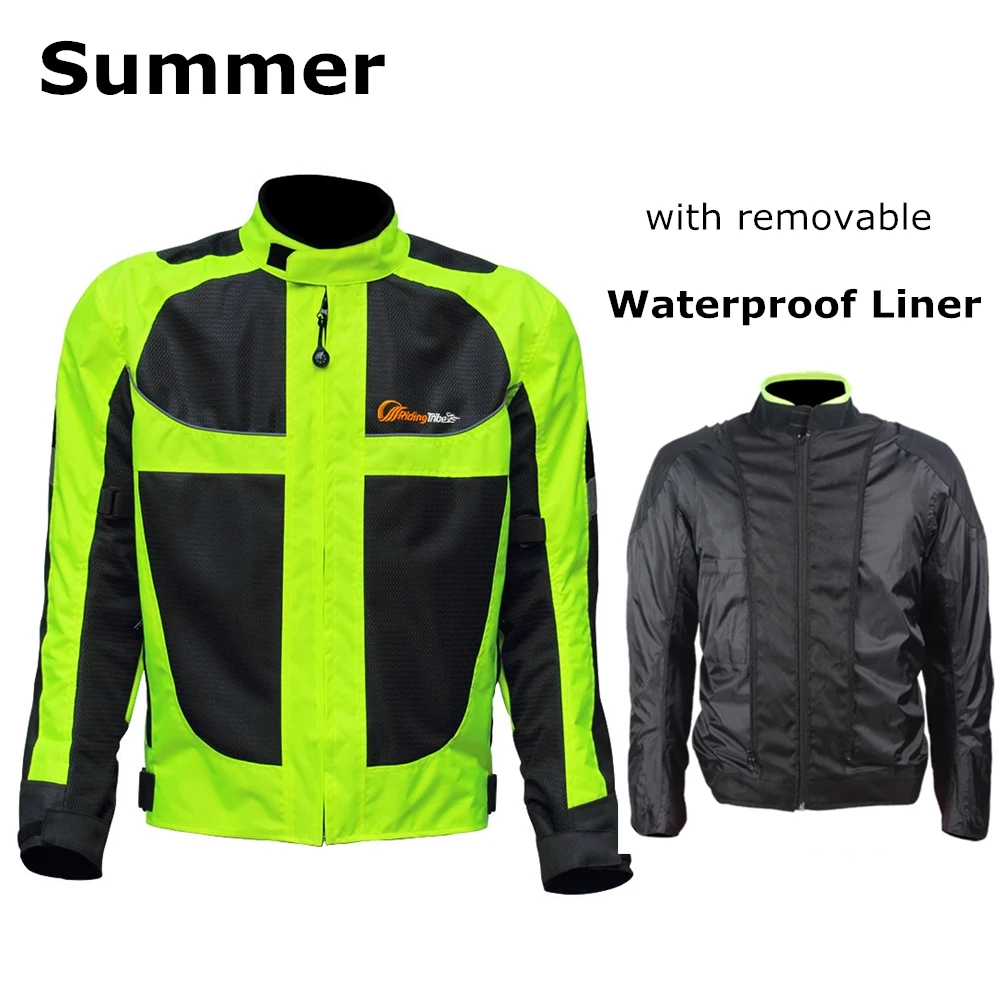 Motorcycle Jacket Summer   Winter Warm Protective Coat Suit Motorbike Riding Ref - £335.38 GBP