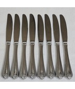 Lenox Butlers Gourmet 18/8 Dinner Knives Set of 8 Outlined Plume Tip 9.5... - $72.49 CAD