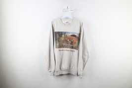 Vintage 90s Country Primitive Mens XL Distressed Farmhouse Truck Sweatshirt USA - £35.65 GBP