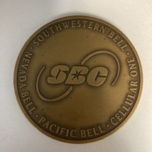 Southwestern Bell Nevada Bell Pacific Bell Cellular One Paperweight Medal - $19.75