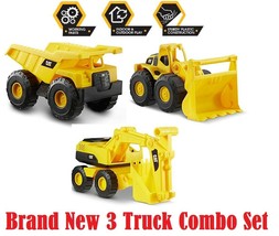 Cat Construction 7&quot; Yellow Dump Truck Loader Excavator Bulldozer Toys for kids!! - £27.97 GBP