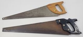 *K4) Vintage Mixed Lot of 2 Hand Saws Woodworking Tools - $24.74