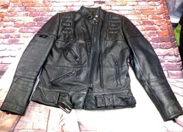 Hein Gericke Leather Jacket Harley-Davidson Exclusive Black Size 38 Mens - $1,132.74 MXN
