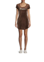 No Boundaries Women&#39;s Juniors Brown Velvet Dress Queen  SZ Large (11-13) - $12.98 CAD