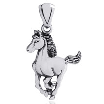 Gorgeous Elegant Horse/Stallion .925 Silver Pendant - £15.91 GBP