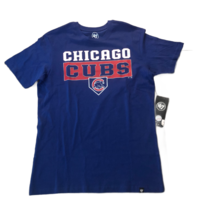 New NWT Chicago Cubs &#39;47 Brand Silver Lining Logo Size Medium T-Shirt - £18.16 GBP