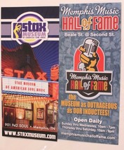 Elvis Presley Brochure Lot of 2 Stax Museum Hall Of Fame BRO2 - $4.94