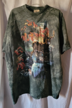 VTG Men's The Mountain T-Shirt Size XL Buck Fall Trees Short Sleeve 100%... - $26.90