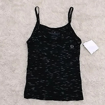 nwt AMERICAN EAGLE cami jrs S black+white tissue thin tank NEW juniors crop top - $10.88