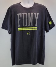QQ) Under Armour Men FDNY New York Fire Department Charcoal Gray T-Shirt... - $218.43 MXN