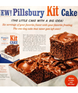 1956 Pillsbury Kit Cake Advertisement Baking Dessert Chocolate Vintage D... - €25,75 EUR